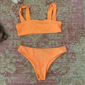 Bright orange set